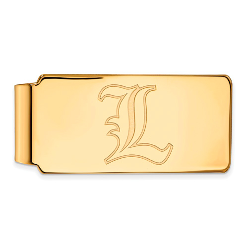 10k Yellow Gold University of Louisville Money Clip