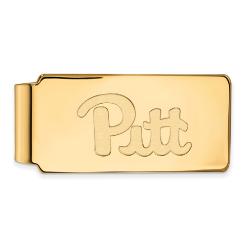 10k Yellow Gold University of Pittsburgh Pitt Money Clip