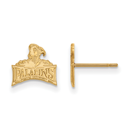 14k Yellow Gold Furman University Paladins Extra Small Stud Earrings