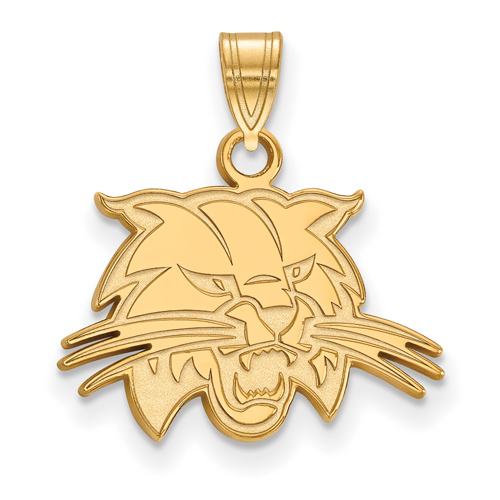 Ohio University Bobcat Pendant 1/2in 10k Yellow Gold