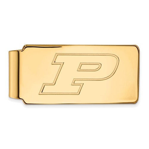 10k Yellow Gold Purdue University Money Clip