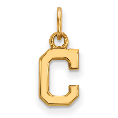 10k Yellow Gold 3/8in Cleveland Indians C Pendant