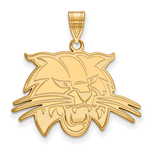 Ohio University Bobcat Pendant 3/4in 10k Yellow Gold