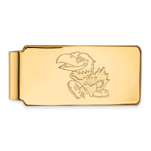 10kt Yellow Gold University of Kansas Money Clip