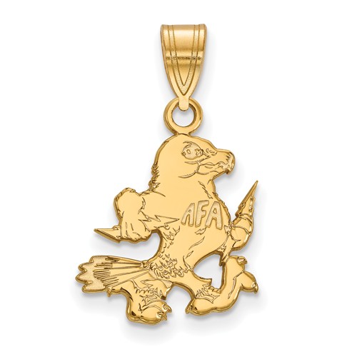 United States Air Force Academy The Bird Pendant 5/8in 10k Yellow Gold