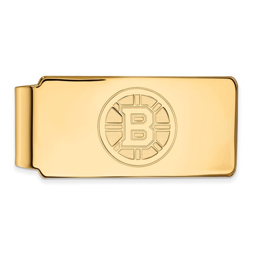 10k Yellow Gold Boston Bruins Money Clip