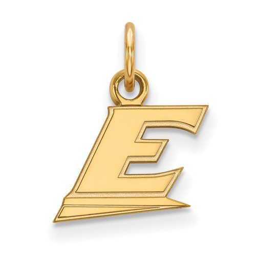 Eastern Kentucky University Logo Charm 1/2in 14k Yellow Gold