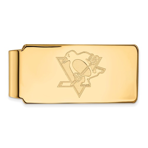 10k Yellow Gold Pittsburgh Penguins Money Clip