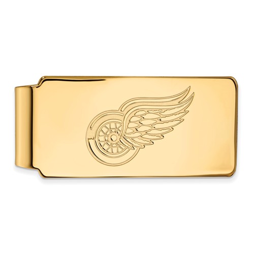 10k Yellow Gold Detroit Red Wings Money Clip