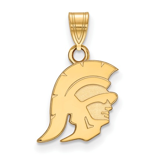 14k Yellow Gold 3/8in University of Southern California Trojan Charm