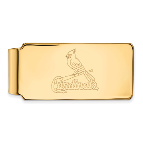 14kt Yellow Gold St. Louis Cardinals Money Clip