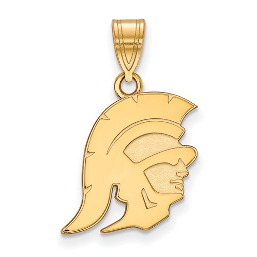 10k Yellow Gold 5/8in University of Southern California Trojan Pendant