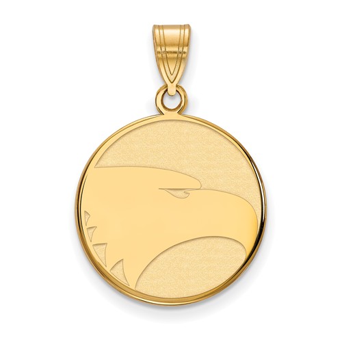 10k Yellow Gold Georgia Southern University Eagle Disc Pendant