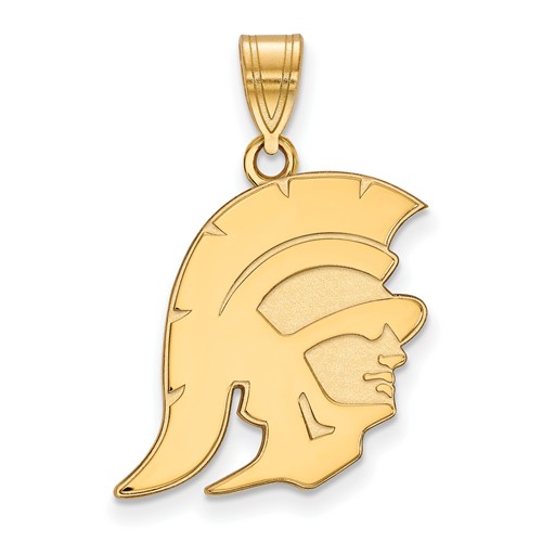 10k Yellow Gold 3/4in University of Southern California Trojan Pendant