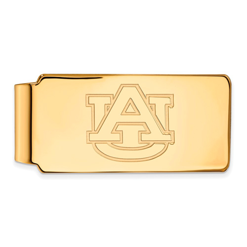 10kt Yellow Gold Auburn University Money Clip