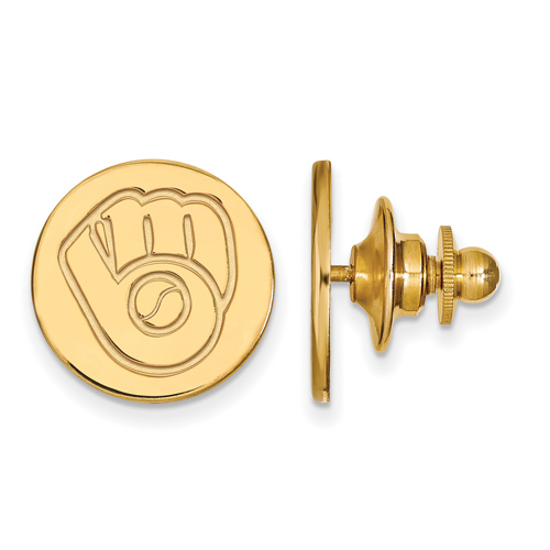 14k Yellow Gold Milwaukee Brewers Lapel Pin