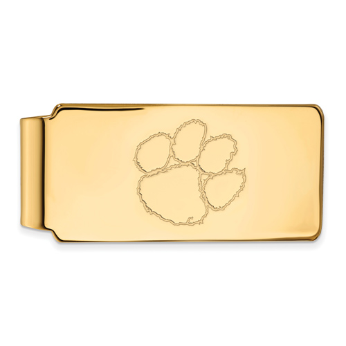 10kt Yellow Gold Clemson University Money Clip