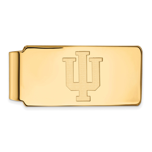 10kt Yellow Gold Indiana University Money Clip