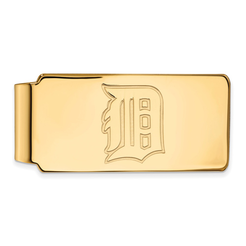 10kt Yellow Gold Detroit Tigers Money Clip