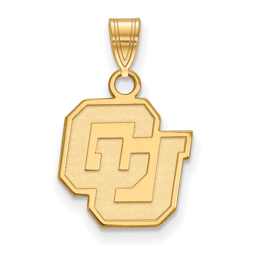 University of Colorado CU Charm 1/2in 10k Yellow Gold