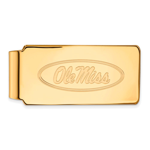 10k Yellow Gold Ole Miss Money Clip