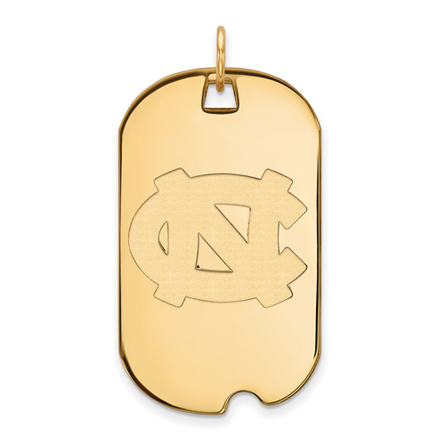10kt Yellow Gold University of North Carolina Dog Tag