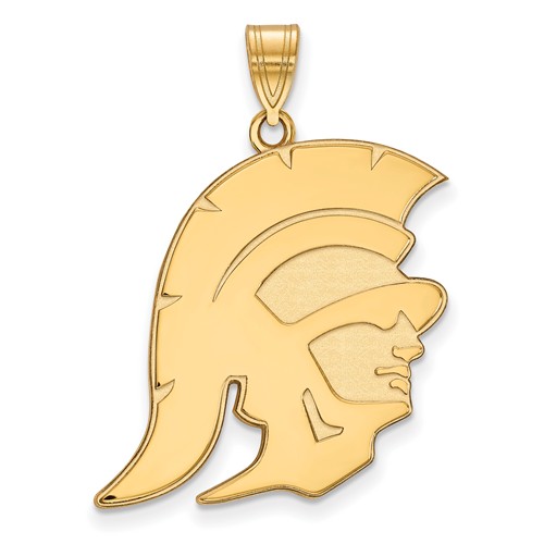 14k Yellow Gold 1in University of Southern California Trojan Pendant