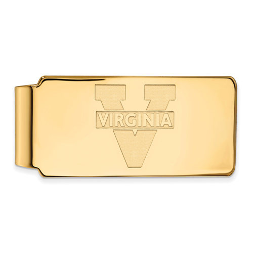 10kt Yellow Gold University of Virginia Money Clip