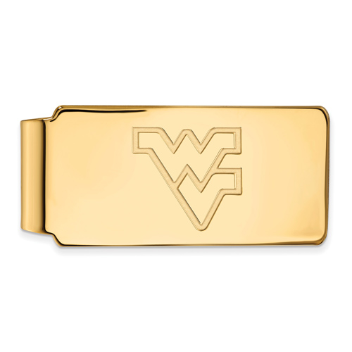 10kt Yellow Gold West Virginia University Money Clip