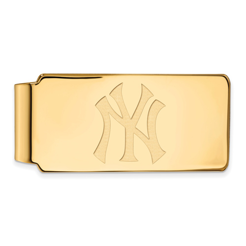 10kt Yellow Gold New York Yankees Money Clip