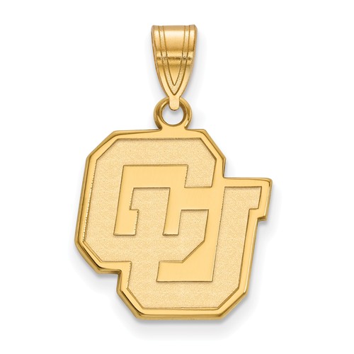 University of Colorado CU Pendant 5/8in 14k Yellow Gold