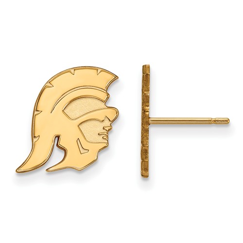 Small Univ. of Southern California Trojan Earrings 10k Yellow Gold
