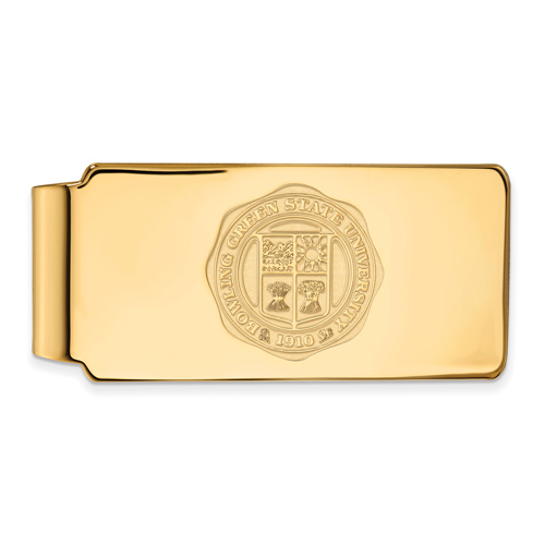 Bowling Green State University Crest Money Clip 14k Yellow Gold