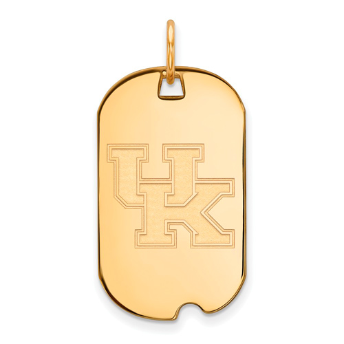 10kt Yellow Gold University of Kentucky Small Dog Tag