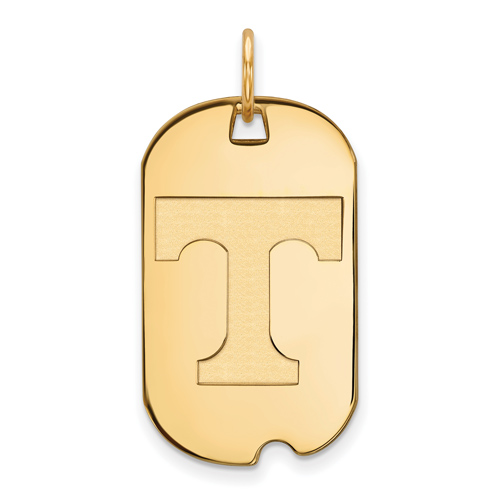 14kt Yellow Gold University of Tennessee Small Dog Tag