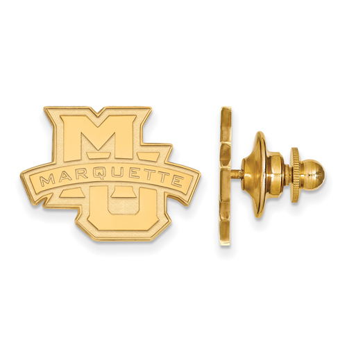 Marquette University Logo Lapel Pin 14k Yellow Gold 