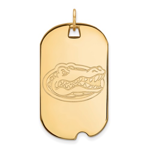 10kt Yellow Gold University of Florida Dog Tag