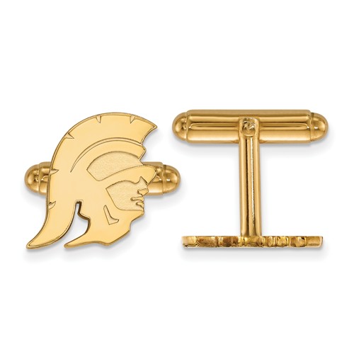 14k Yellow Gold University of Southern California Trojan Cuff Links