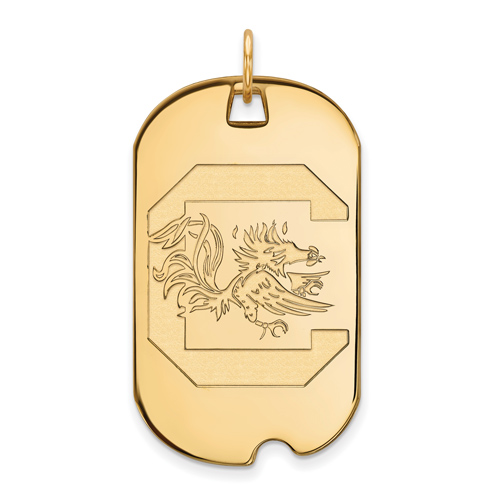 14kt Yellow Gold University of South Carolina Dog Tag