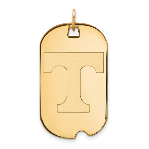 14kt Yellow Gold University of Tennessee Dog Tag