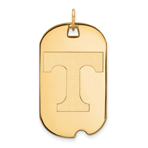 10kt Yellow Gold University of Tennessee Dog Tag