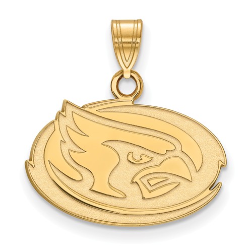 Iowa State University Oval Pendant 1/2in 10k Yellow Gold
