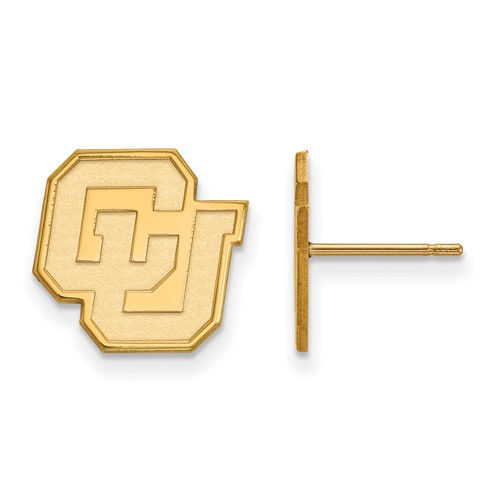 University of Colorado CU Earrings 10k Yellow Gold