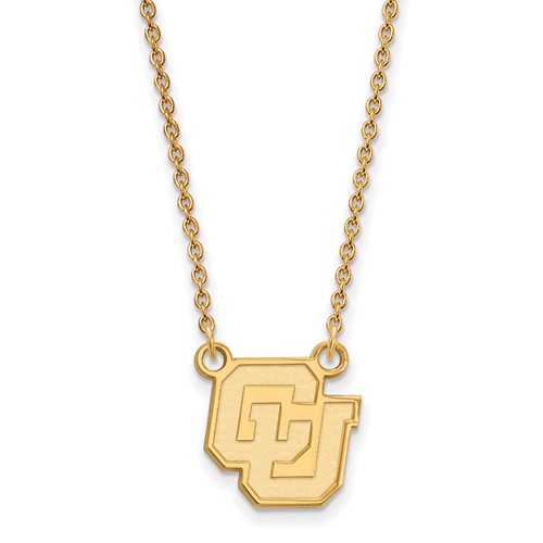 University of Colorado CU Necklace 10k Yellow Gold