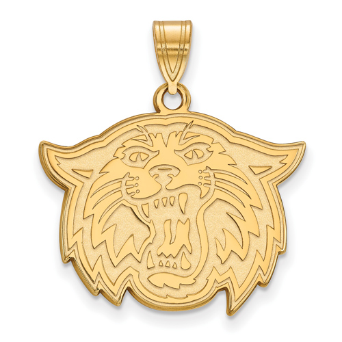 Villanova University Wildcat Pendant 3/4in 14k Yellow Gold