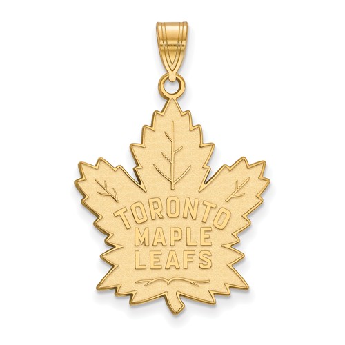 14k Yellow Gold Toronto Maple Leafs Pendant 1in