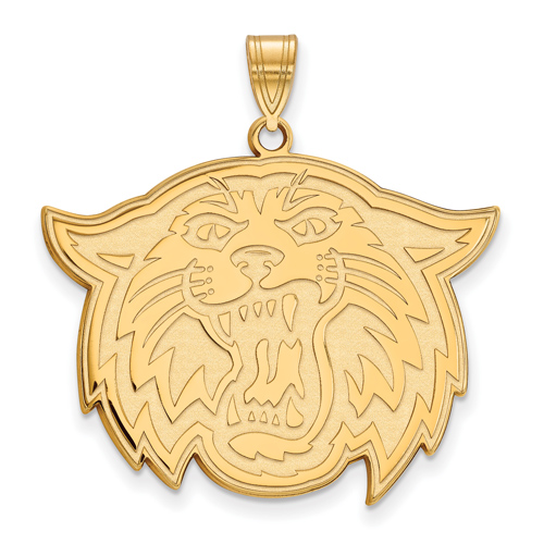 Villanova University Wildcat Pendant 1in 10k Yellow Gold