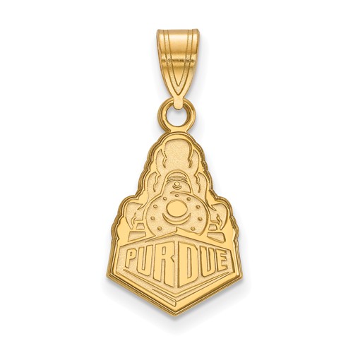 10k Yellow Gold Purdue University Boilermaker Pendant 5/8in