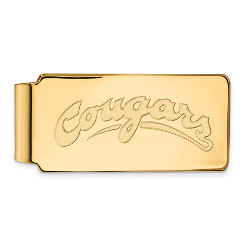 14kt Yellow Gold Washington State University Cougars Money Clip