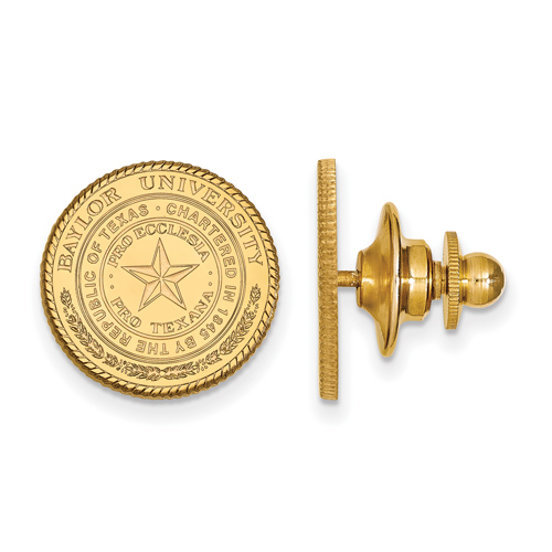 14k Yellow Gold Baylor University Seal Lapel Pin